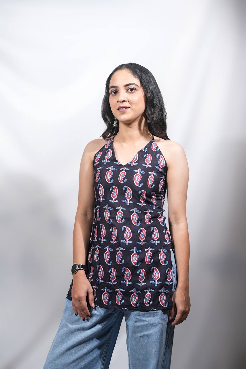 JUNA HALTER NECK TOP