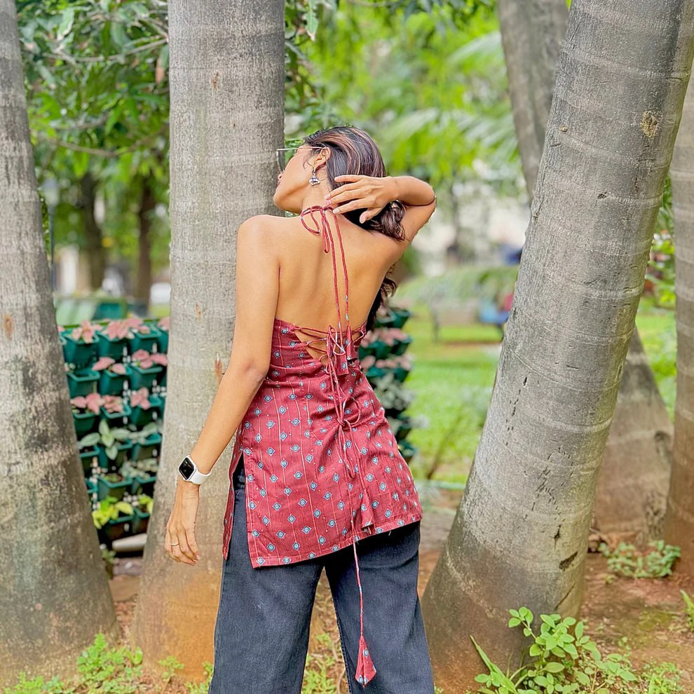 VANI HALTER NECK KURTI