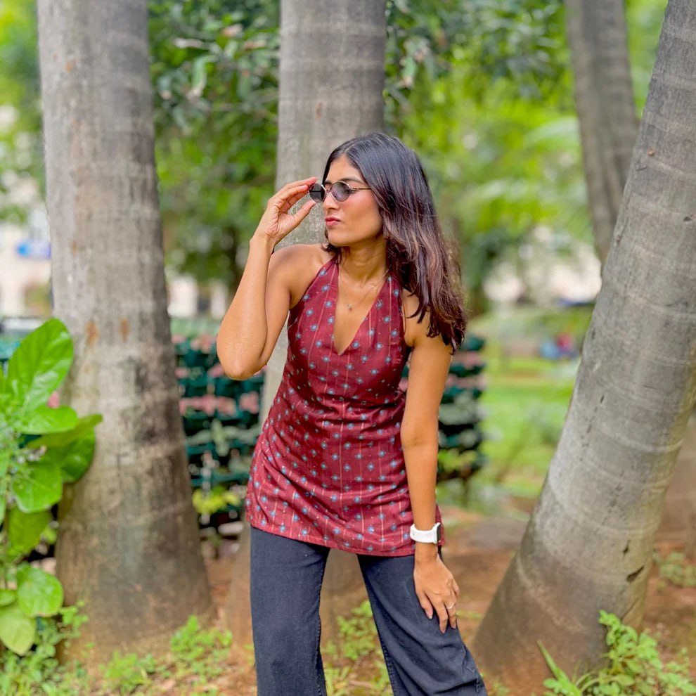 VANI HALTER NECK KURTI