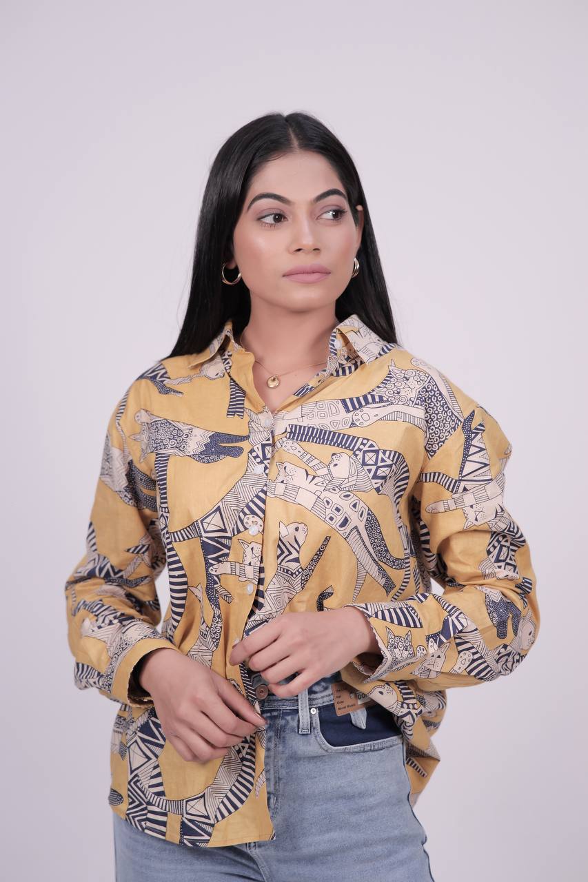ZARA SAFARI PRINT SHIRT