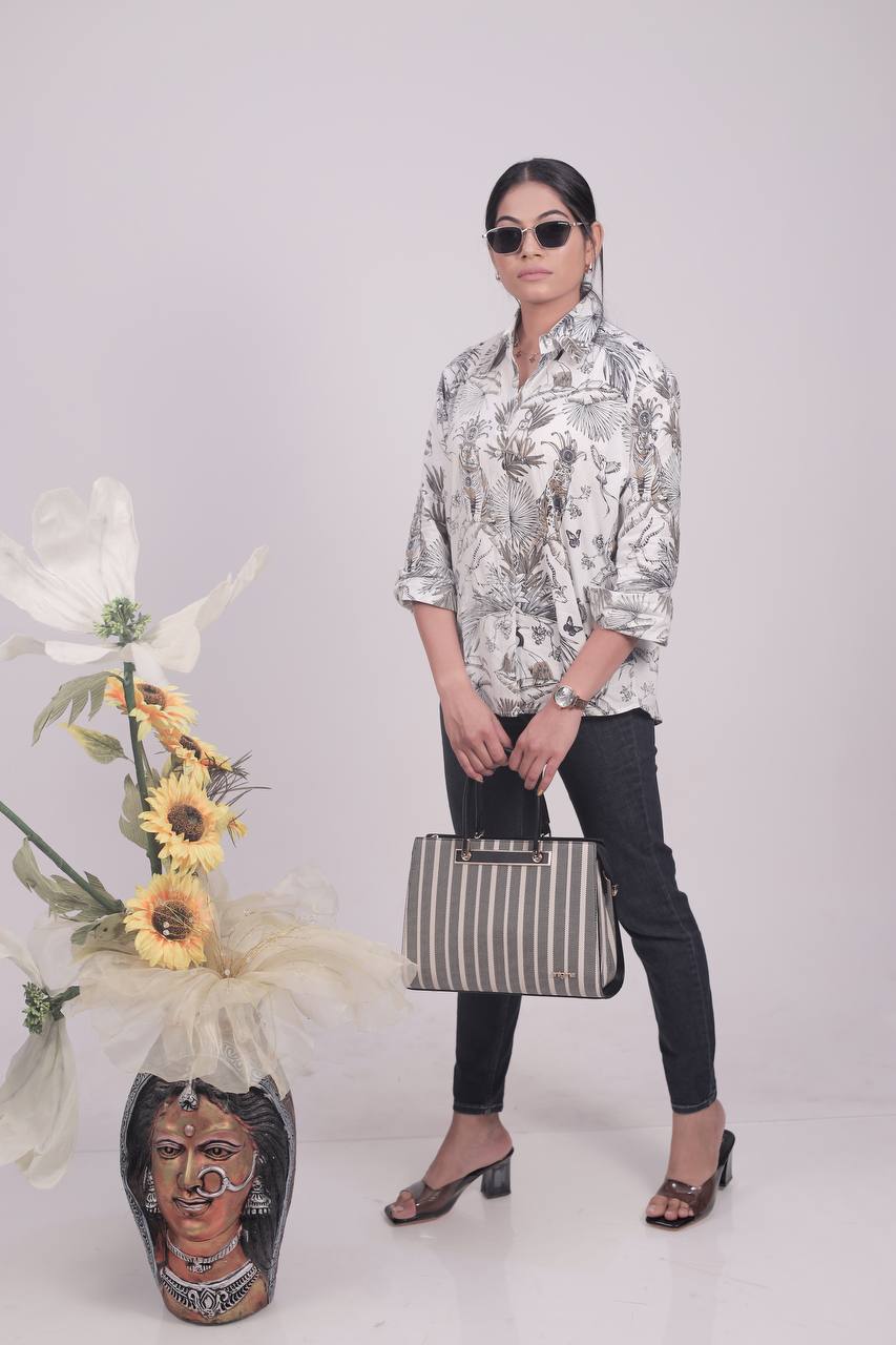 WILD EDEN JUNGLE PRINT SHIRT