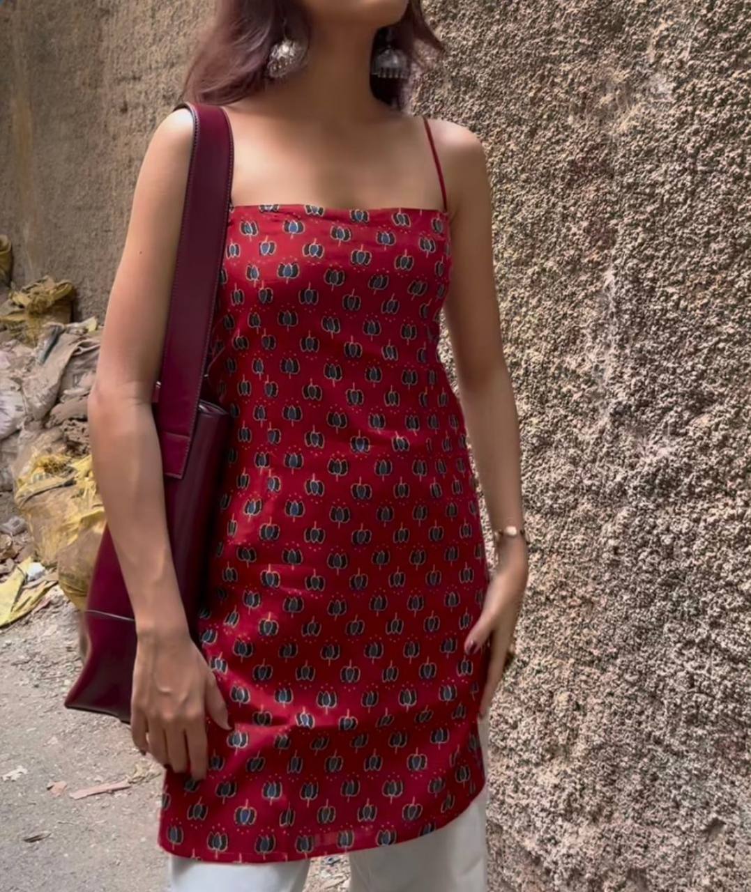 TARA NOODLE STRAP CORSET KURTI