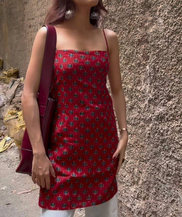 TARA NOODLE STRAP CORSET KURTI