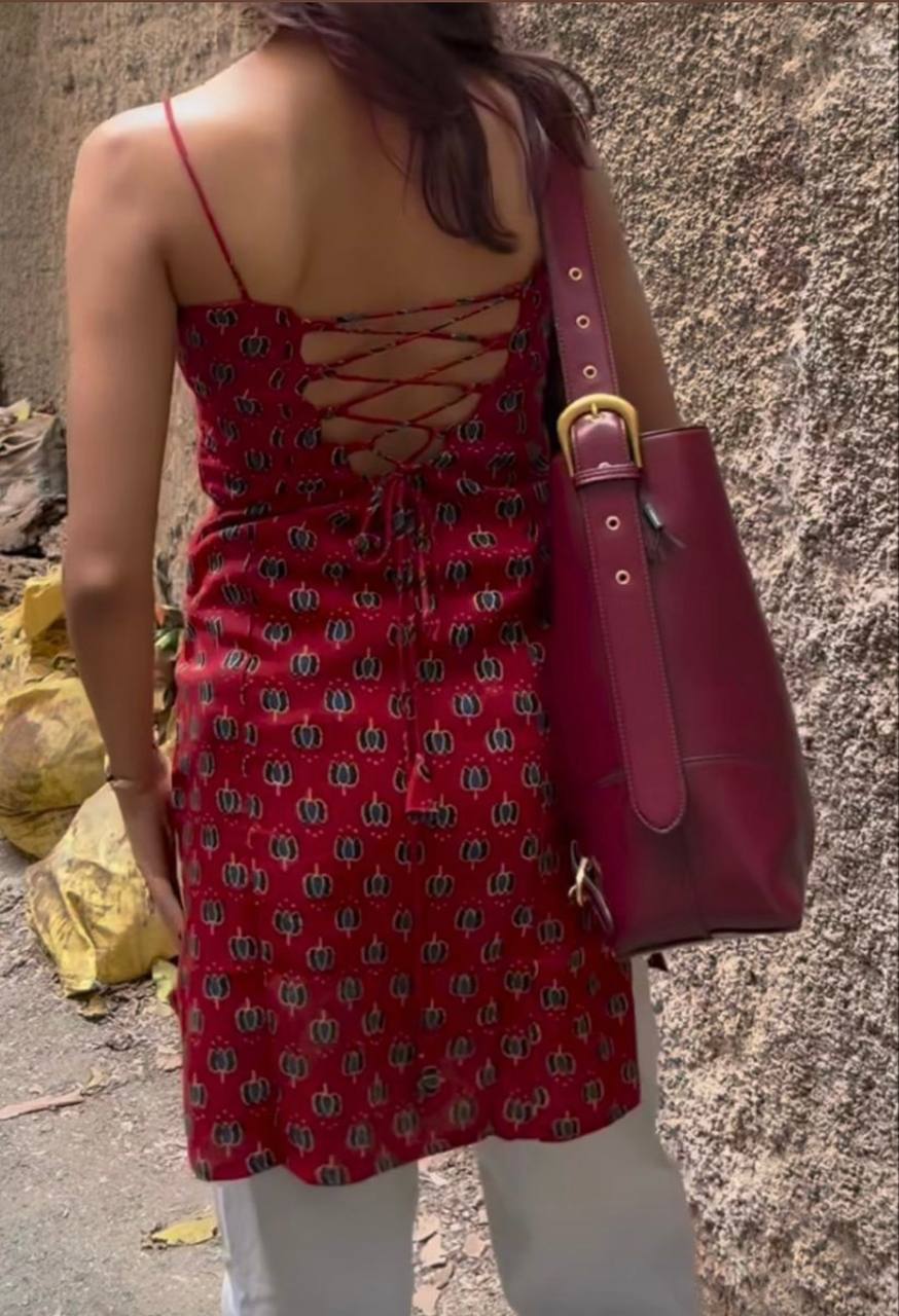 TARA NOODLE STRAP CORSET KURTI