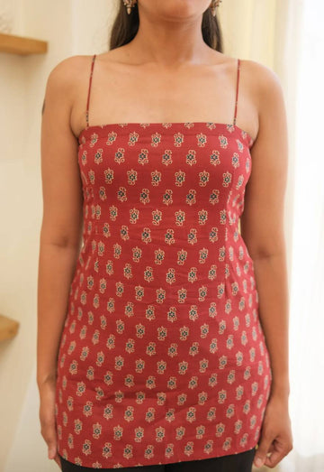 MALIKA NOODLE STRAP CORSET KURTI