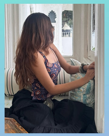 BOHO PAISLEY CROP TOP